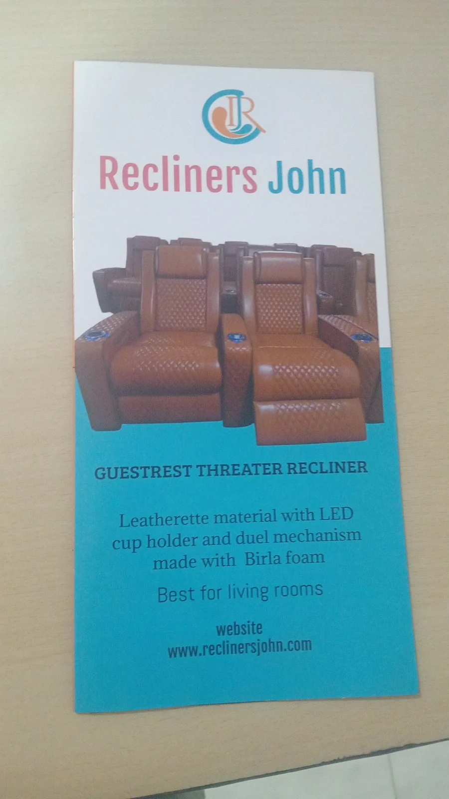 Guestrest theater recliner flyer