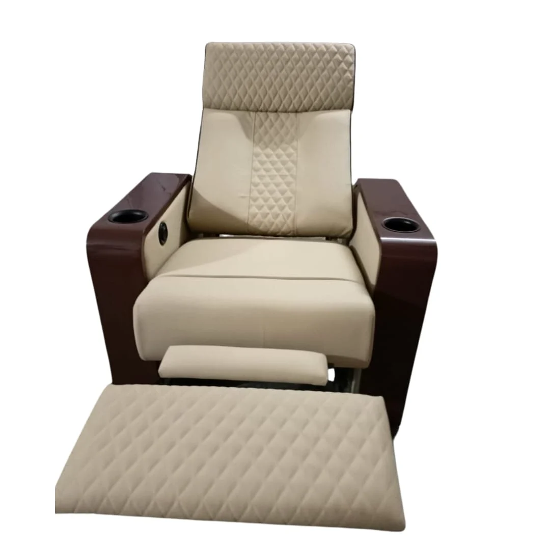 Home theater recliner open